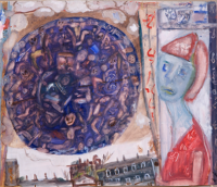 Herbstvision, 1964. Mischtechnik auf Papier, 38 x 44 cm