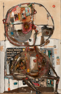 Die zweite Wahrheit über Pim, 1973. Mischtechnik, Collage auf Leinwand, 92 x 60 cm