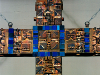 Detail aus dem Kreuz in der Lutherkirche Neckarhausen. Foto: privat