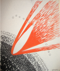 Ohne Titel, 1938. Tusche und Tempera auf Papier, 24 x 21 cm