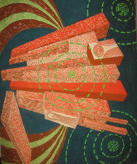 Ohne Titel, 1938. Kasein auf Karton