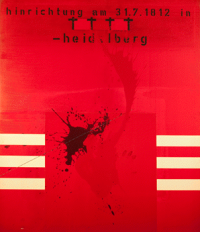 Hinrichtung, 1973. Mischtechnik auf Leinwand, 130 x 110 cm