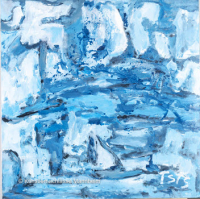 Eismeer, o. J. Mischtechnik auf Leinwand, 100 x 100 cm