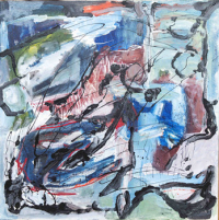 Flamenco, o. J. Mischtechnik auf Leinwand, 100 x 100 cm