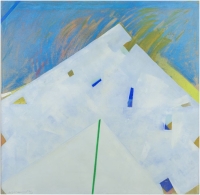 Camargue Saline 2, 1974, Aryl auf Leinwand, 100 x 100 cm