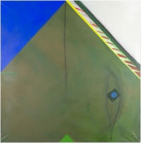 Camargue Reservat 2, 1975. Acryl auf Leinwand, 100 x 100 cm