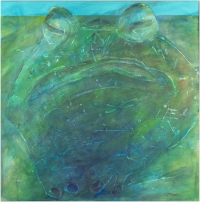 Camargue Reservat Crapaud, 1976. Acryl auf Leinwand, 100 x 100 cm