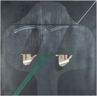 Phänotyp 14, Acral auf Leinwand, 1972, 100 x 100 cm