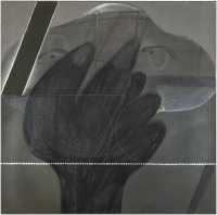 Phänotyp 18, 1972. Acryl auf Leinwand, 100 x 100 cm
