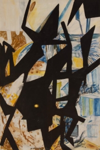 Elke Weickelt, Werknr. 91-3, 1991, Acryl auf Leinwand, 100 x 150 cm