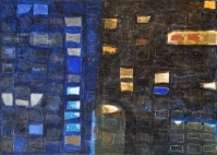 Elke Weickelt, Werknr. 96-15, 1996, Acryl auf Leinwand, 139 x 100 cm