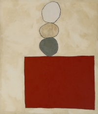 Elke Weickelt, Werknr. 02-33, 2002, Mischtechnik auf Leinwand, 130 x 150 cm