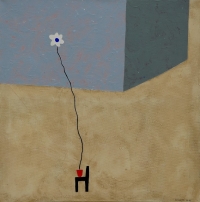 Elke Weickelt, Werknr. 10-2, 2010, Mischtechnik auf Leinwand, 62 x 60 cm
