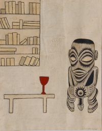 Elke Weickelt, Werknr. 10-23, 2010, Acryl auf Papier (Buchübermalung), 29 x 23 cm