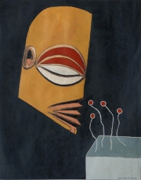 Elke Weickelt, Werknr. 10-42, 2010, Acryl auf Papier (Buchübermalung), 29 x 23 cm