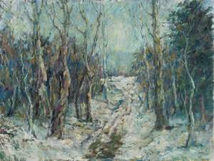 Wald, o.J., Öl auf Leinwand, 62 x 80 cm